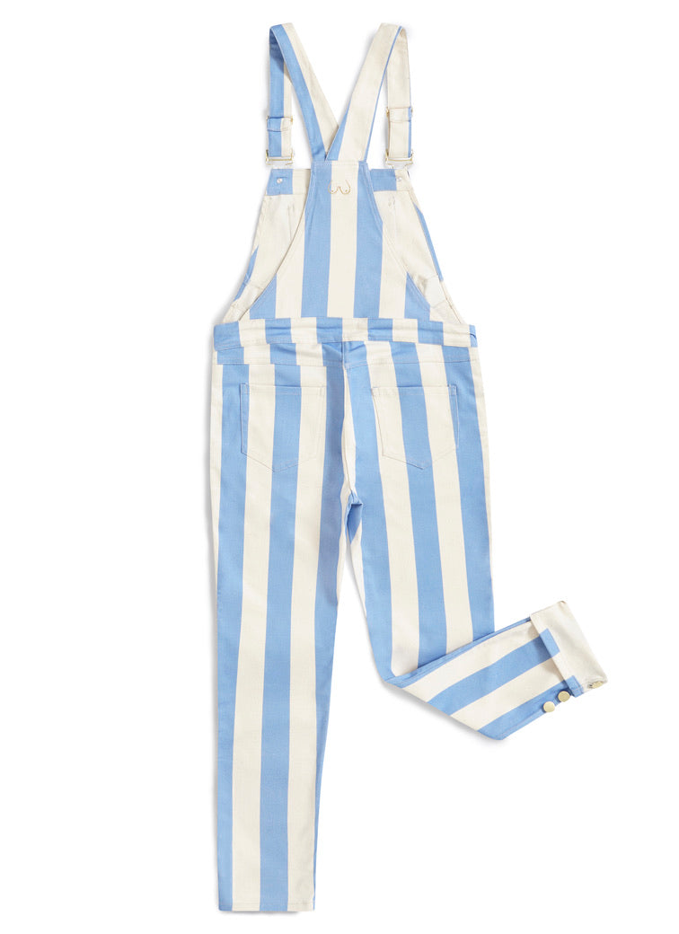Sustainable || Handmade in the UK | Dungarees | Maternity and beyond | Stripy | Blue | Summer | spring