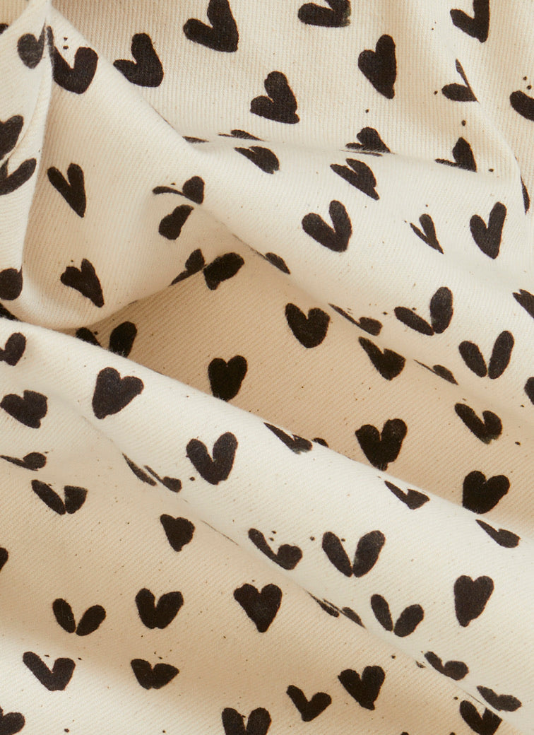 Sustainable || Handmade in the UK | Dungarees | Maternity and beyond | Heart | Love | Soft