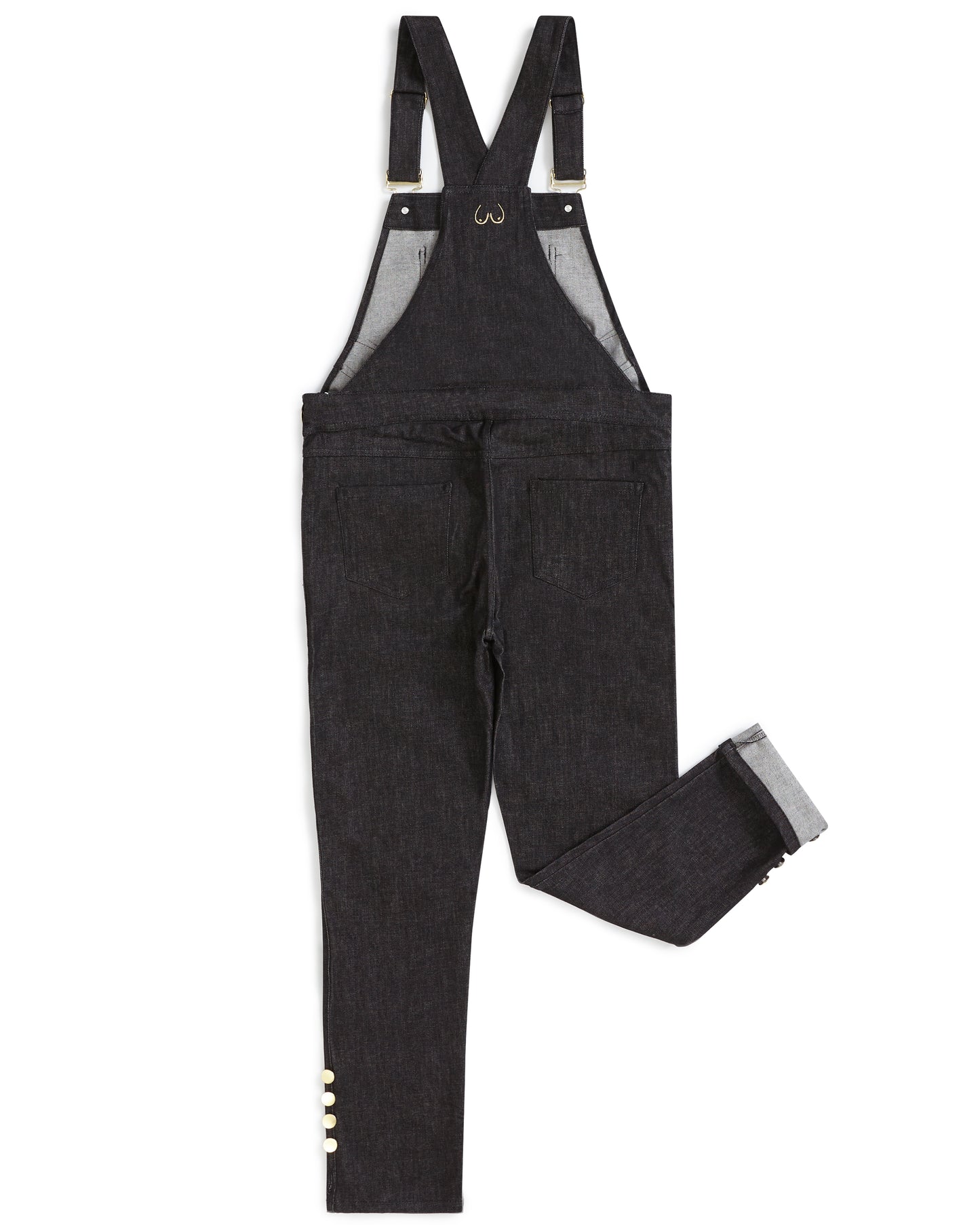 Sustainable || Handmade in the UK | Dungarees | Maternity and beyond |Black |Original | Gold