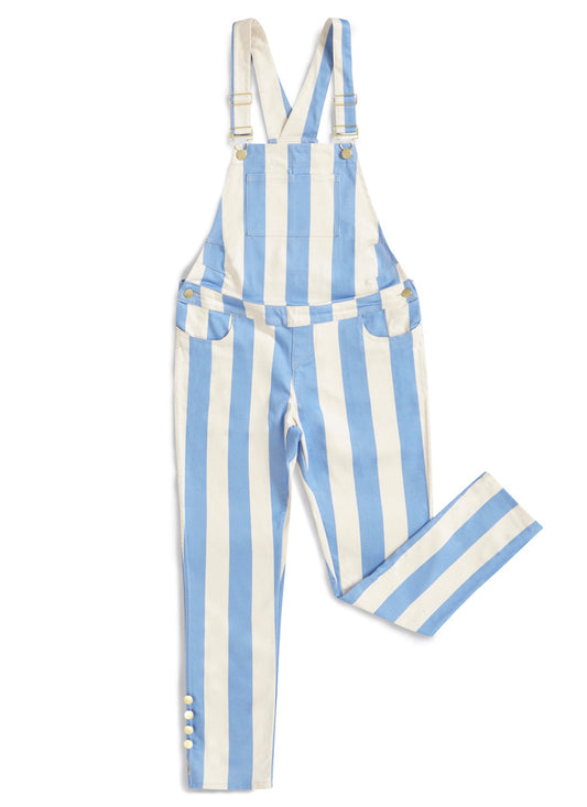 Sustainable || Handmade in the UK | Dungarees | Maternity and beyond | Stripy | Blue | Summer | spring